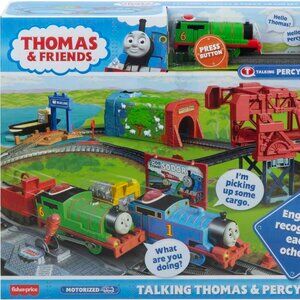 Thomas & Friends Talking Thomas & Percy COMPLETE TRAIN SET